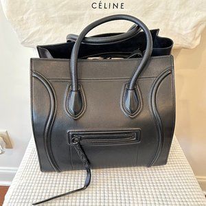 Celine Handbag Black Phantom Medium Tote
